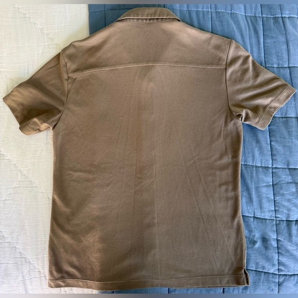 Uniqlo x Theory Collab AIRism Shirt 🤎 Taupe Brown | Size S | Cool & Minimalist 👕 - Picture 6 of 10